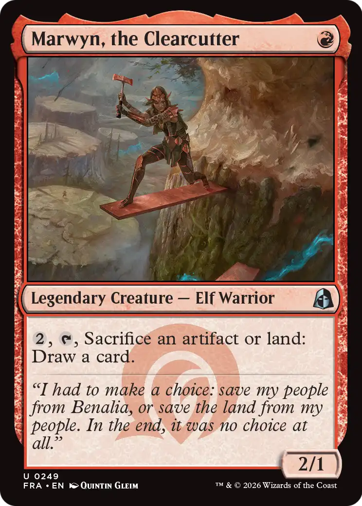 Marwyn, the Clearcutter 249 (Reality Fracture)  - Foil