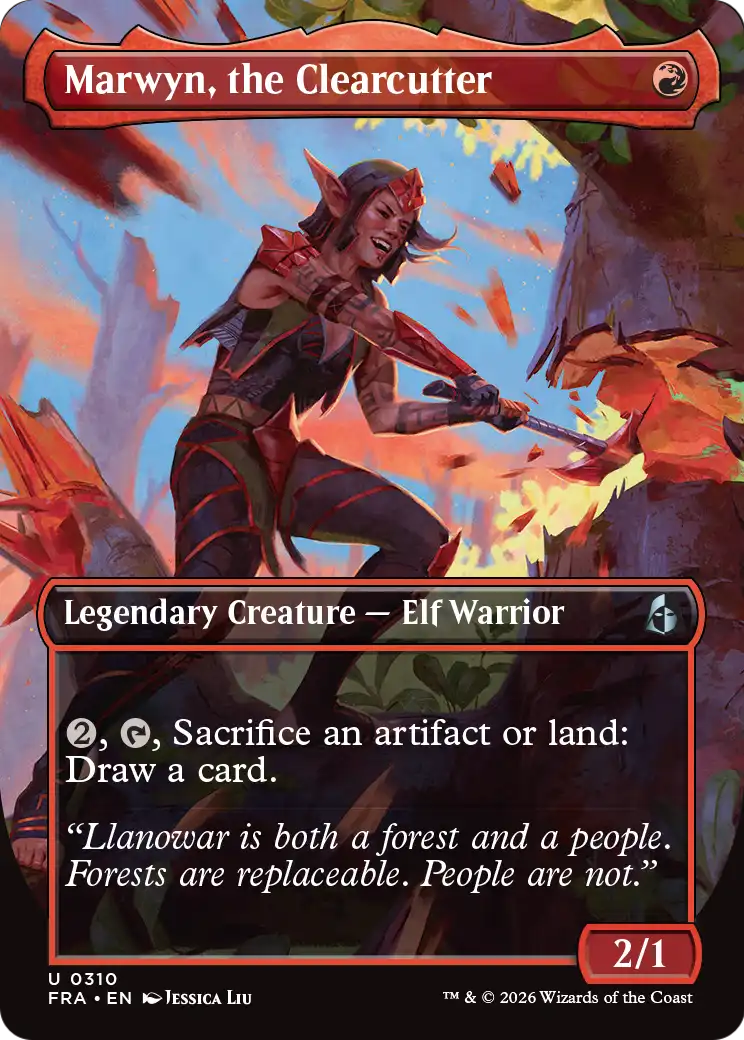 Marwyn, the Clearcutter 310 (Reality Fracture)  - Borderless Foil