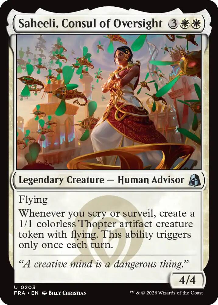 Saheeli, Consul of Oversight 203 (Reality Fracture) 