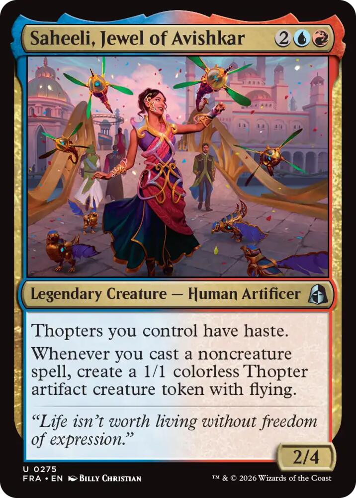 Saheeli, Jewel of Avishkar 275 (Reality Fracture) 