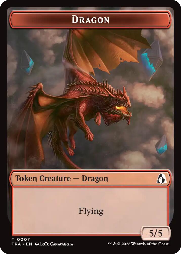 Dragon Forest Tentacle Double Sided Token 7 // 9 (Reality Fracture) 