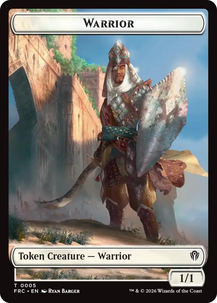 Warrior Insect Double Sided Token 5 // 2 (Commander: Reality Fracture)  - Foil