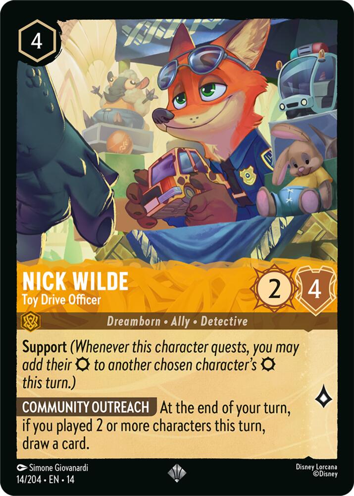 Nick Wilde, Toy Drive Officer 14/204 (Hyperia City) 