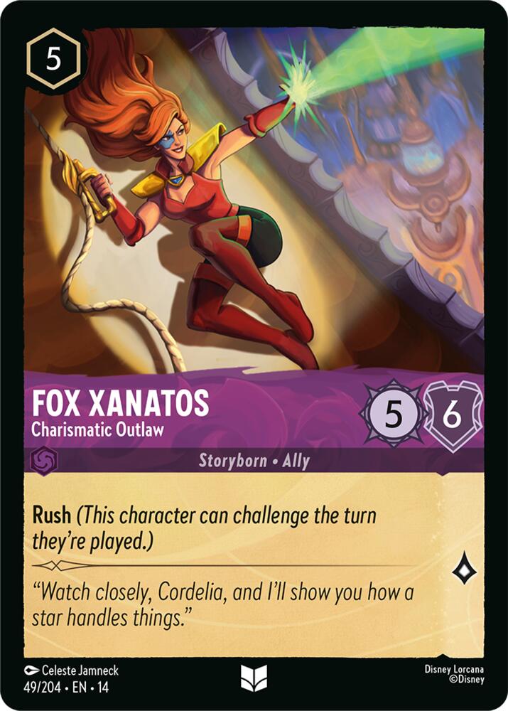 Fox Xanatos, Charismatic Outlaw 49/204 (Hyperia City) 