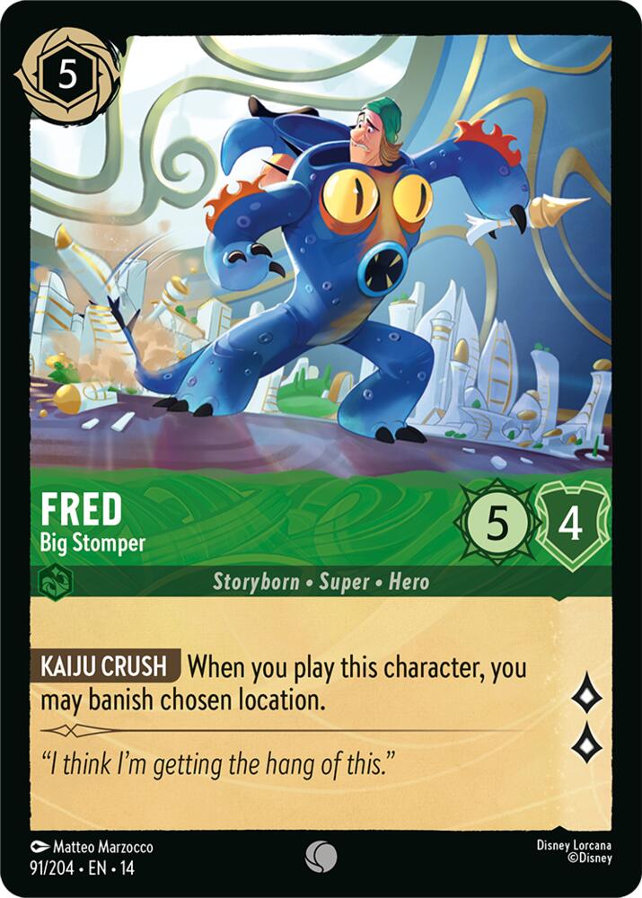 Fred, Big Stomper 91/204 (Hyperia City)  - Cold Foil