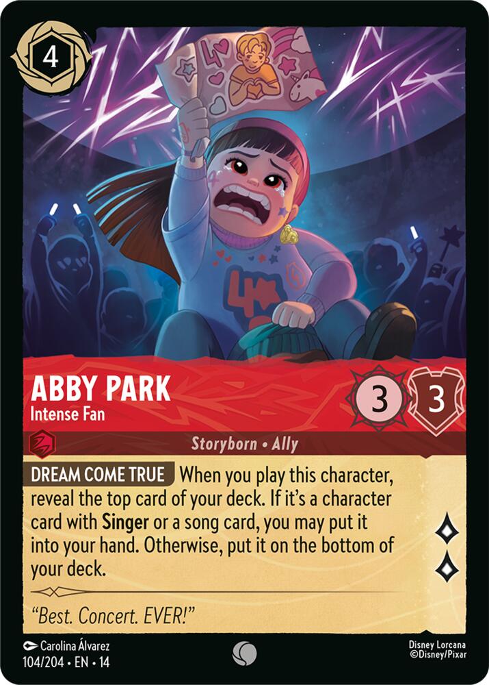 Abby Park, Intense Fan 104/204 (Hyperia City)  - Cold Foil