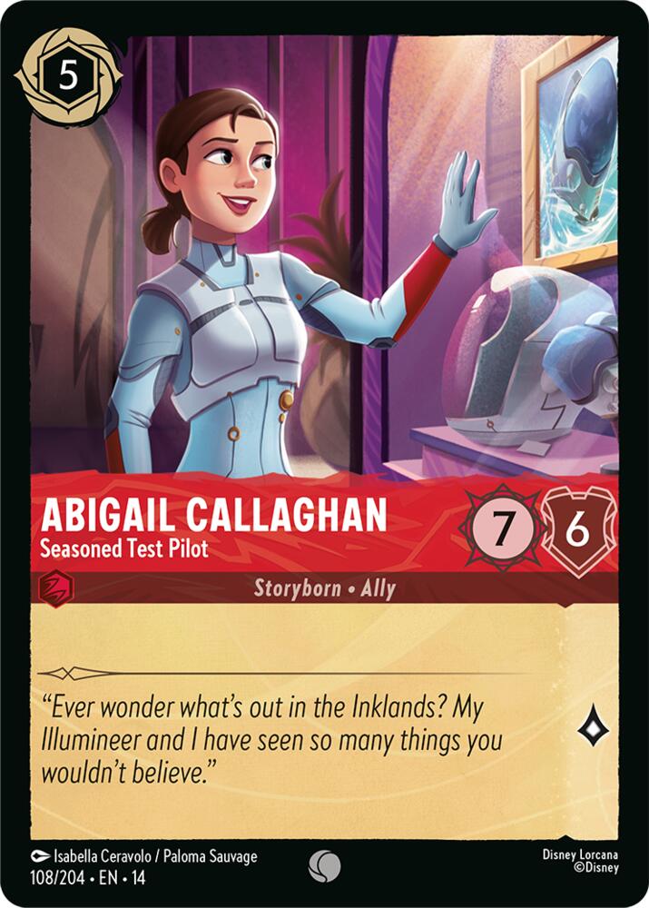 Abigail Callaghan, Seasoned Test Pilot 108/204 (Hyperia City) 