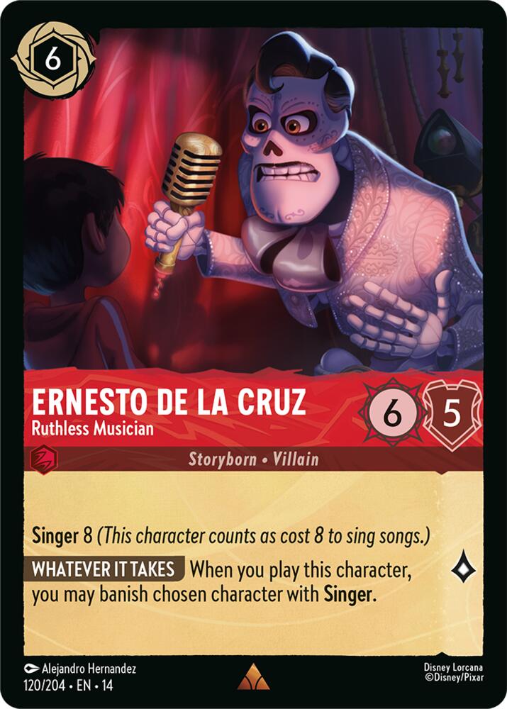 Ernesto de la Cruz Ruthless Musician 120/204 (Hyperia City)  - Cold Foil