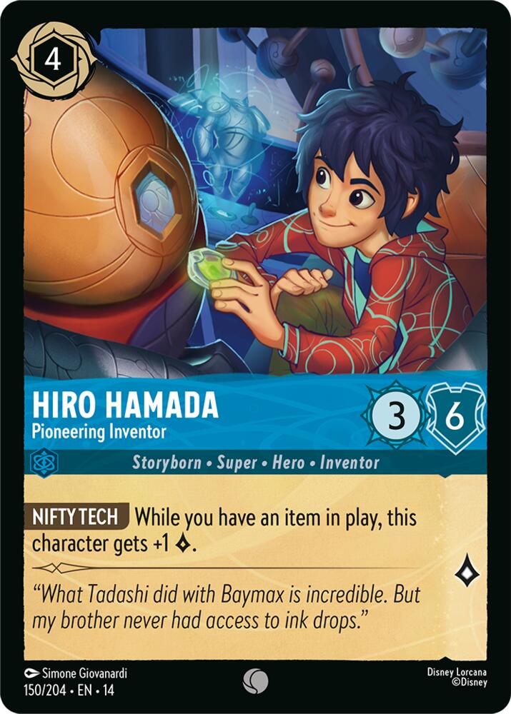 Hiro Hamada, Pioneering Inventor 150/204 (Hyperia City) 