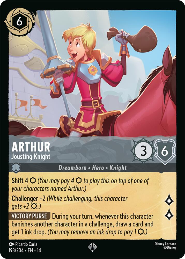 Arthur, Jousting Knight 193/204 (Hyperia City) 