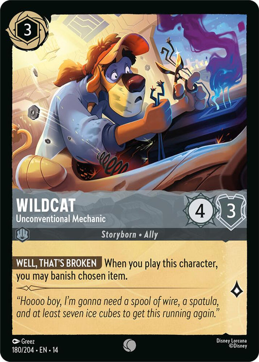 Wildcat, Unconventional Mechanic 180/204 (Hyperia City)  - Cold Foil