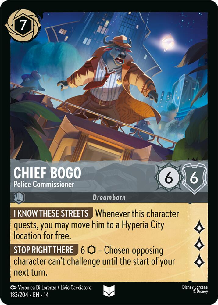 Chief Bogo, Police Commissioner 183/204 (Hyperia City)  - Cold Foil
