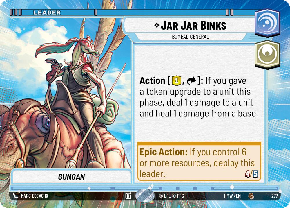 Jar Jar Binks Bombad General Hyperspace 277 (Homeworlds) 