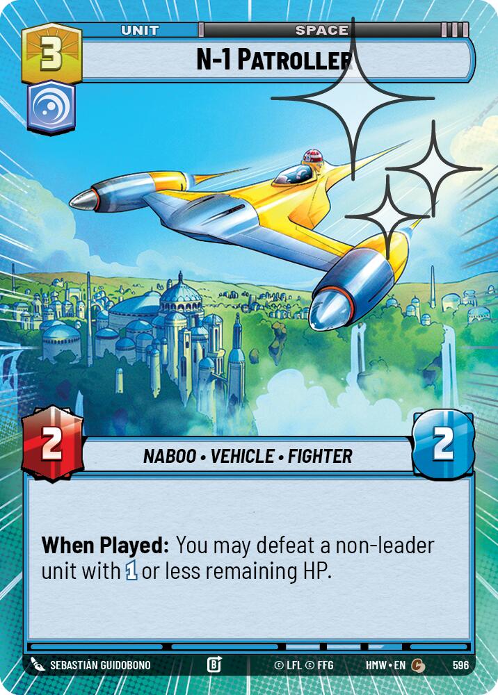 N 1 Patroller Hyperspace Foil 596 (Homeworlds)  - Foil