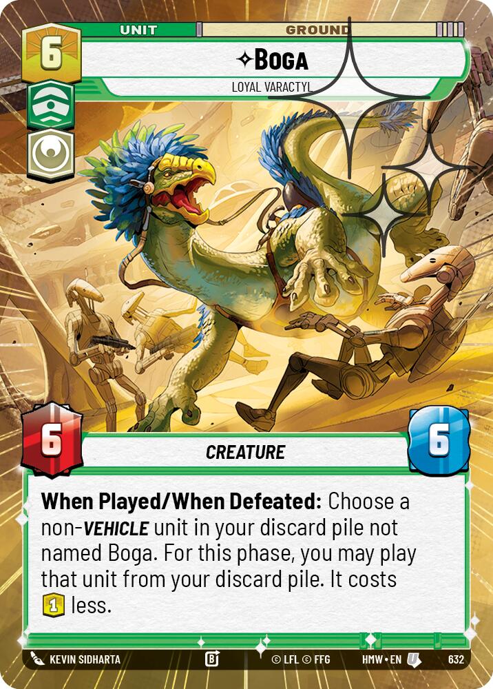 Boga Loyal Varactyl Hyperspace Foil 632 (Homeworlds)  - Foil