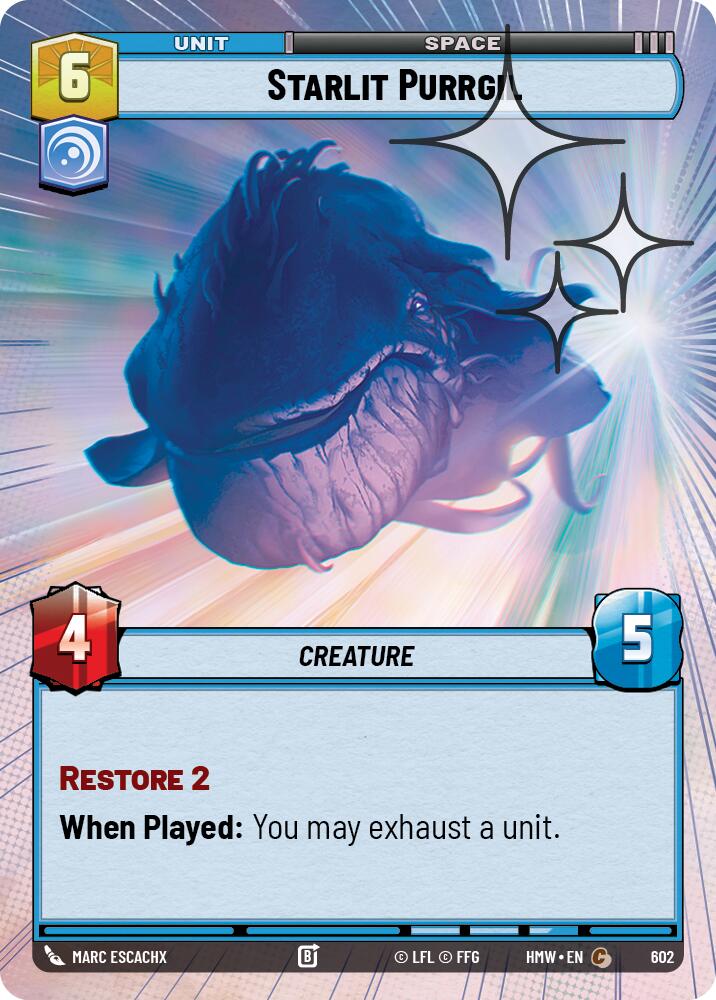Starlit Purrgil Hyperspace Foil 602 (Homeworlds)  - Foil