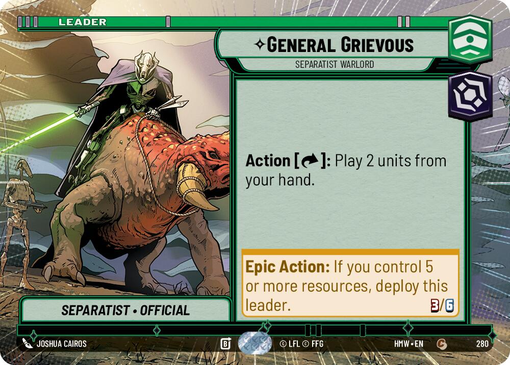 General Grievous Separatist Warlord Hyperspace 280 (Homeworlds) 