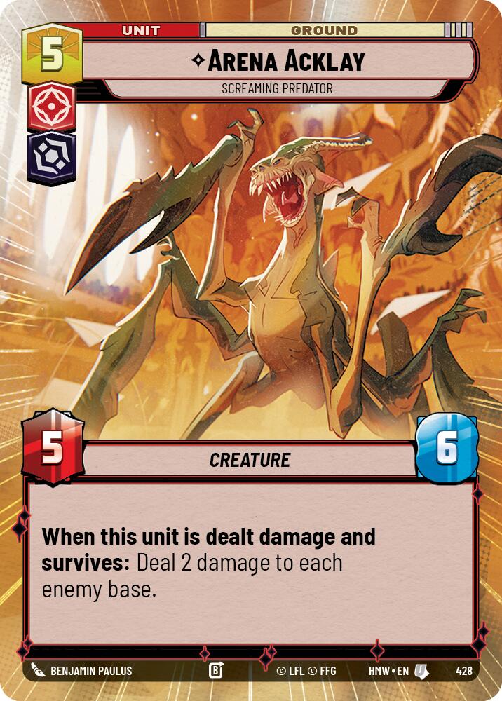Arena Acklay Screaming Predator Hyperspace 428 (Homeworlds) 