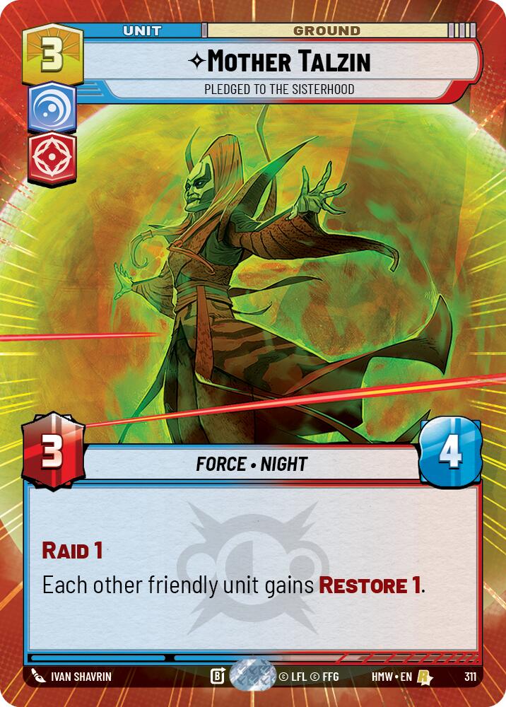 Mother Talzin Pledged to the Sisterhood Hyperspace 311 (Homeworlds) 