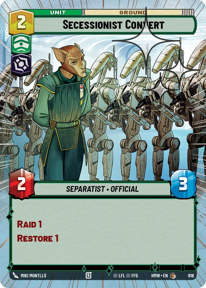 Secessionist Convert Hyperspace Foil 616 (Homeworlds)  - Foil