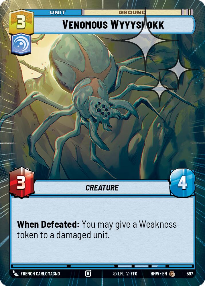 Venomous Wyyyshokk Hyperspace Foil 597 (Homeworlds)  - Foil