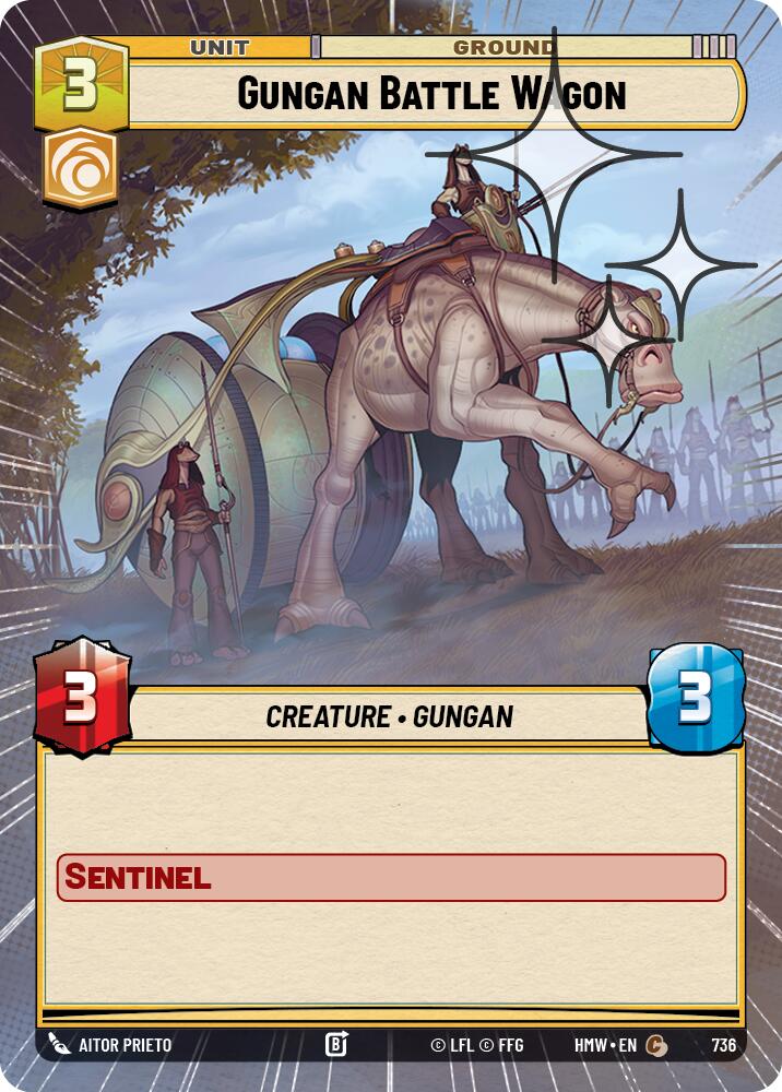 Gungan Battle Wagon Hyperspace Foil 736 (Homeworlds)  - Foil