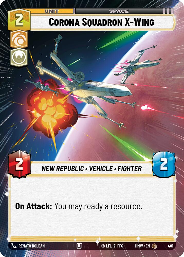 Corona Squadron X Wing Hyperspace 481 (Homeworlds) 