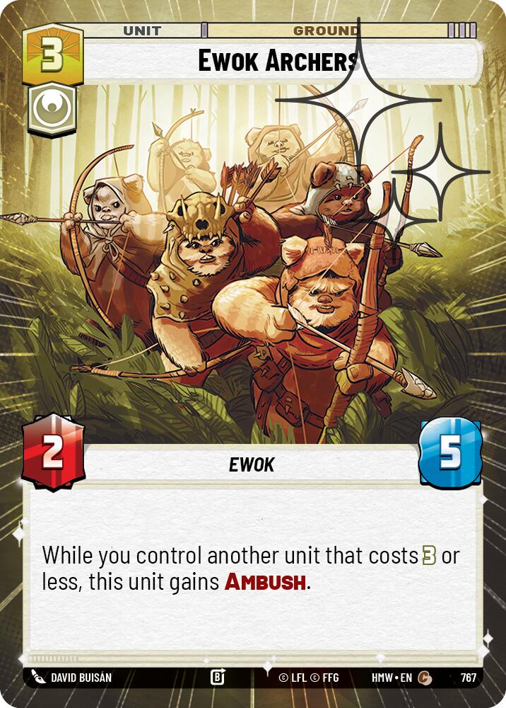 Ewok Archers Hyperspace Foil 767 (Homeworlds)  - Foil