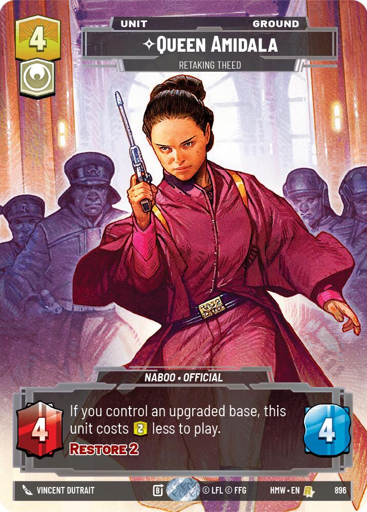 Queen Amidala Retaking Theed Prestige Foil 896 (Homeworlds)  - Foil