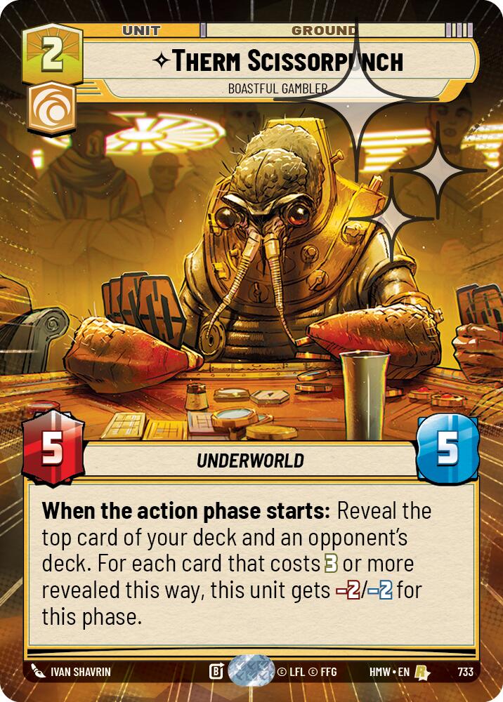 Therm Scissorpunch Boastful Gambler Hyperspace Foil 733 (Homeworlds)  - Foil