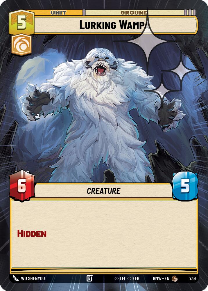 Lurking Wampa Hyperspace Foil 739 (Homeworlds)  - Foil