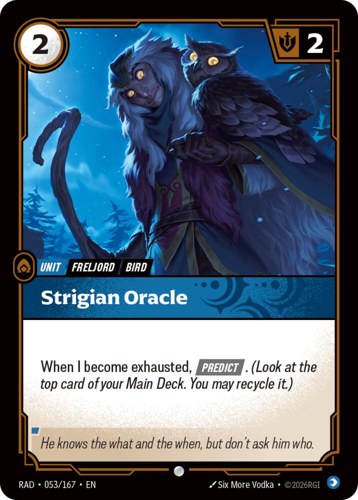 Strigian Oracle 053/167 (Radiance)  - Foil