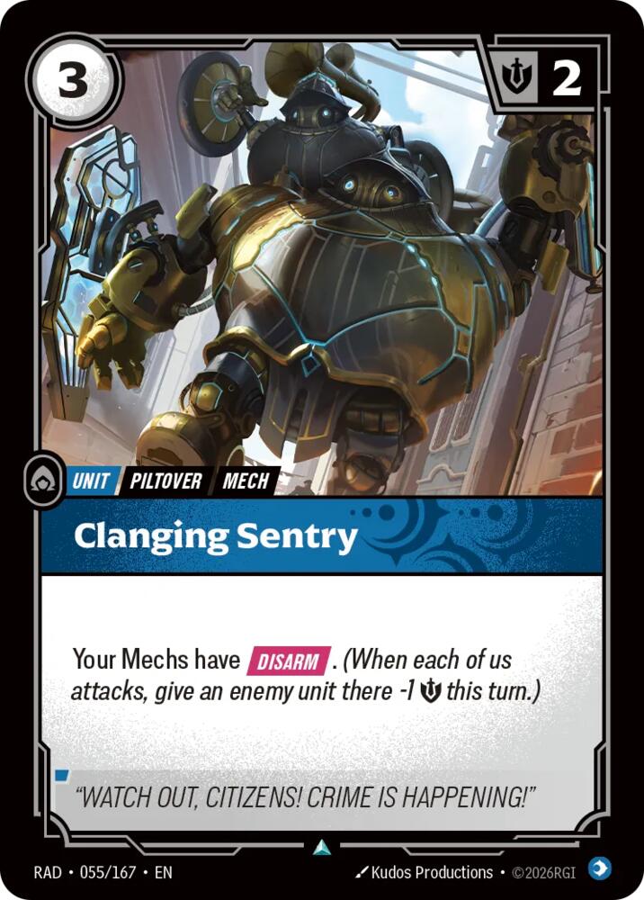 Clanging Sentry 055/167 (Radiance)  - Foil