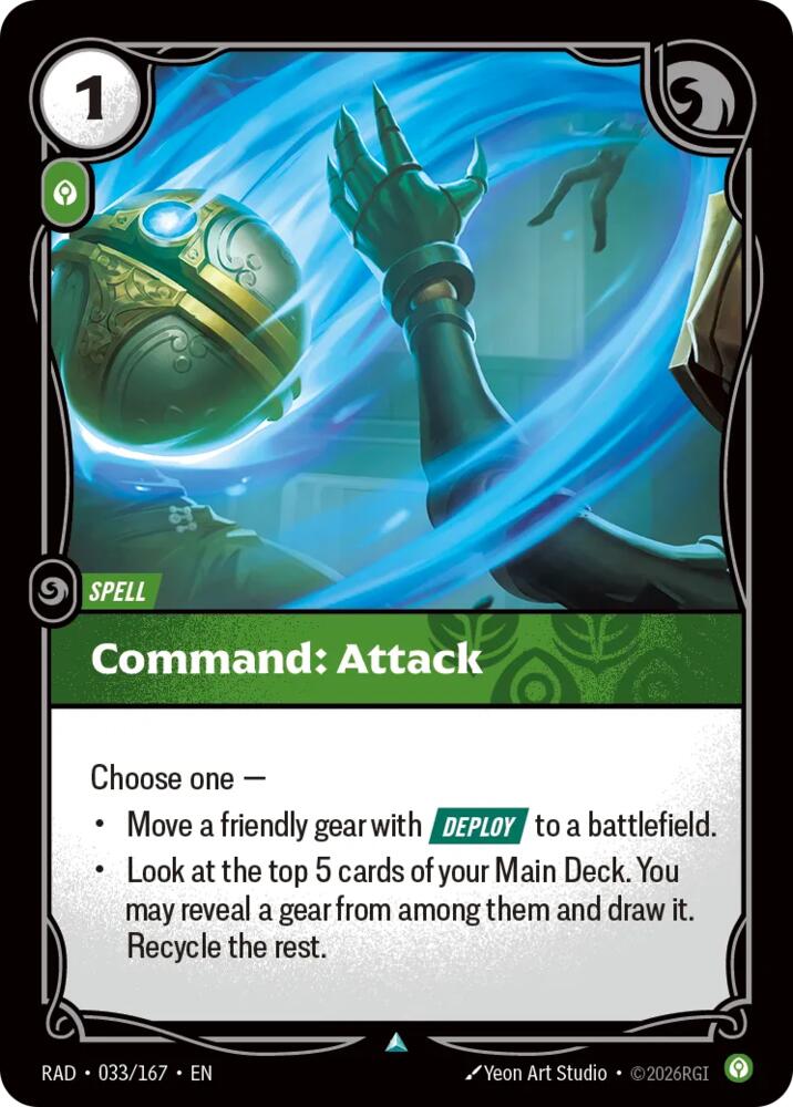 Command Attack 033/167 (Radiance)  - Foil