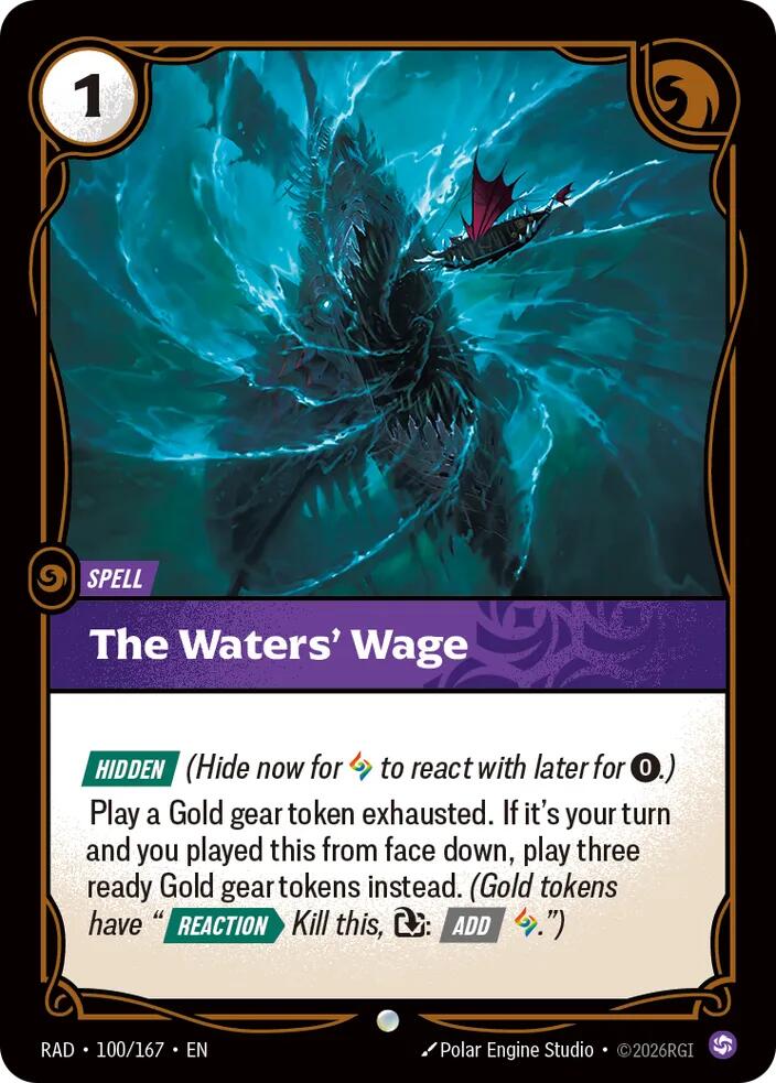 The Waters' Wage 100/167 (Radiance)  - Foil