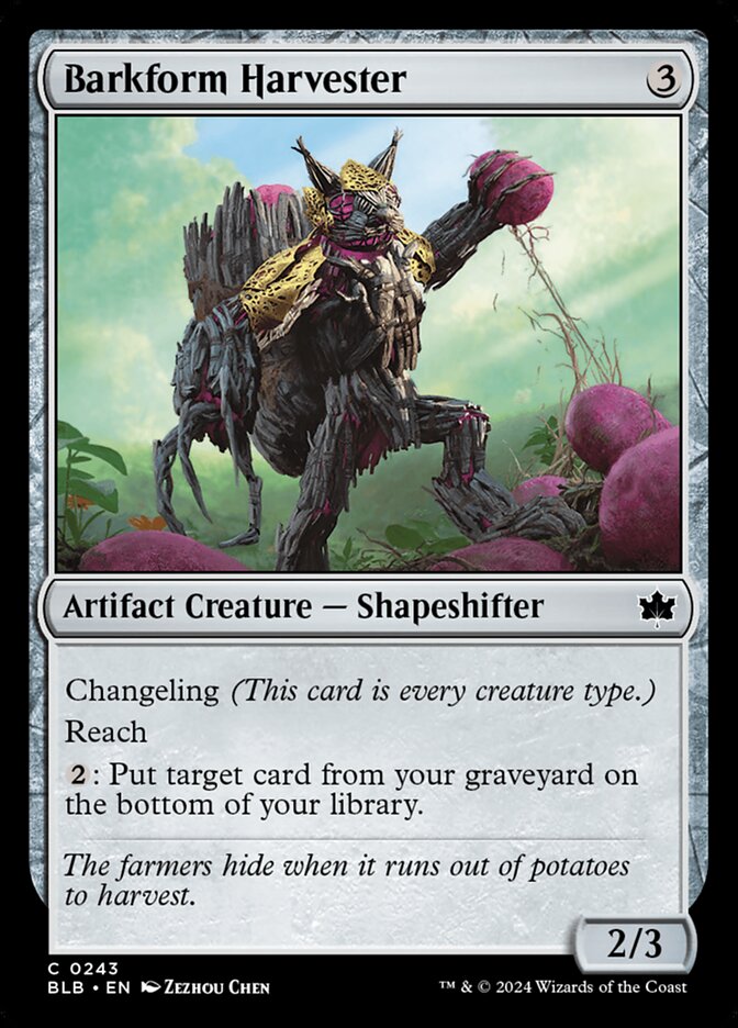 Barkform Harvester 243 (Bloomburrow)  - Foil