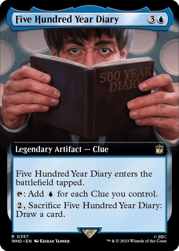 Five Hundred Year Diary 357/331 (Universes Beyond: Doctor Who)  - Extended Art Foil