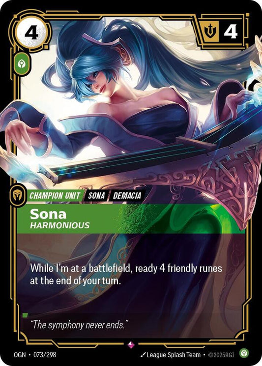 Sona - Harmonious 073/298 (Origins)  - Foil