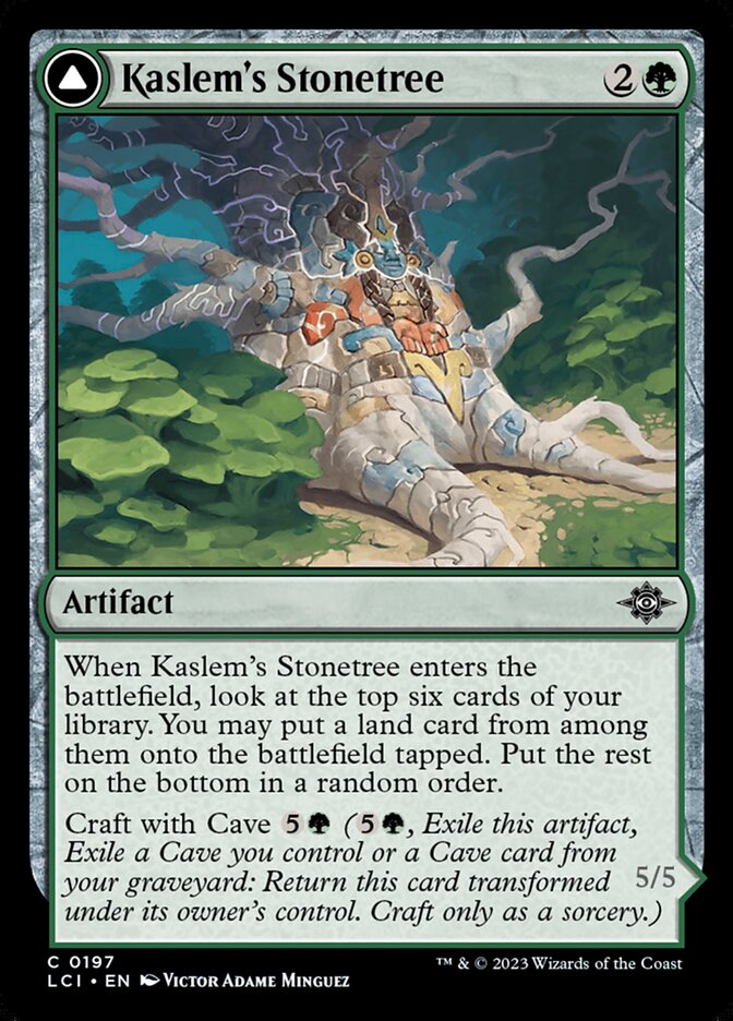 Kaslem's Stonetree // Kaslem's Strider 197/291 (The Lost Caverns of Ixalan) 