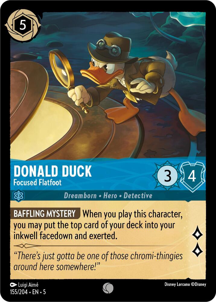 Donald Duck Focused Flatfoot (Shimmering Skies) 
