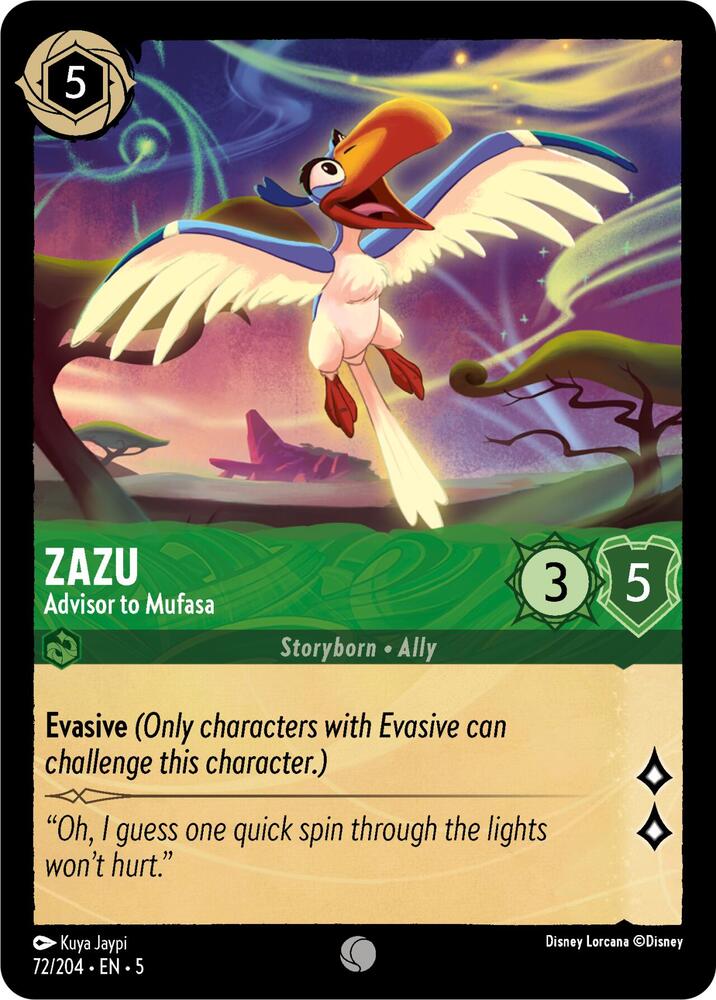 Zazu Advisor to Mufasa (Shimmering Skies) 