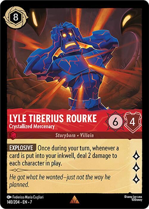 Lyle Tiberius Rourke Crystallized Mercenary (Archazia's Island)  - Cold Foil