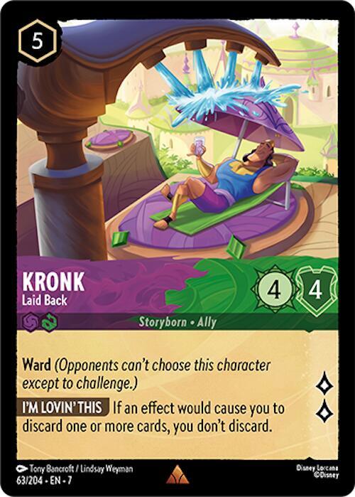 Kronk Laid Back (Archazia's Island)  - Cold Foil