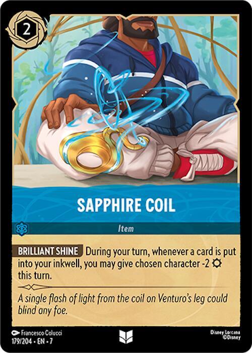 Sapphire Coil (Archazia's Island)  - Cold Foil