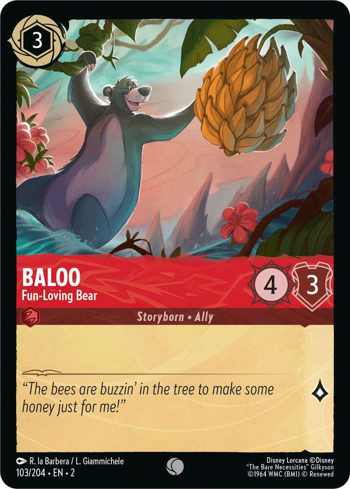 Baloo Fun Loving Bear (Rise of the Floodborn)  - Cold Foil