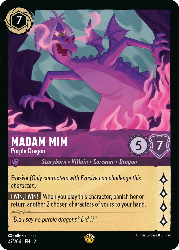 Madam Mim Purple Dragon (Rise of the Floodborn) 