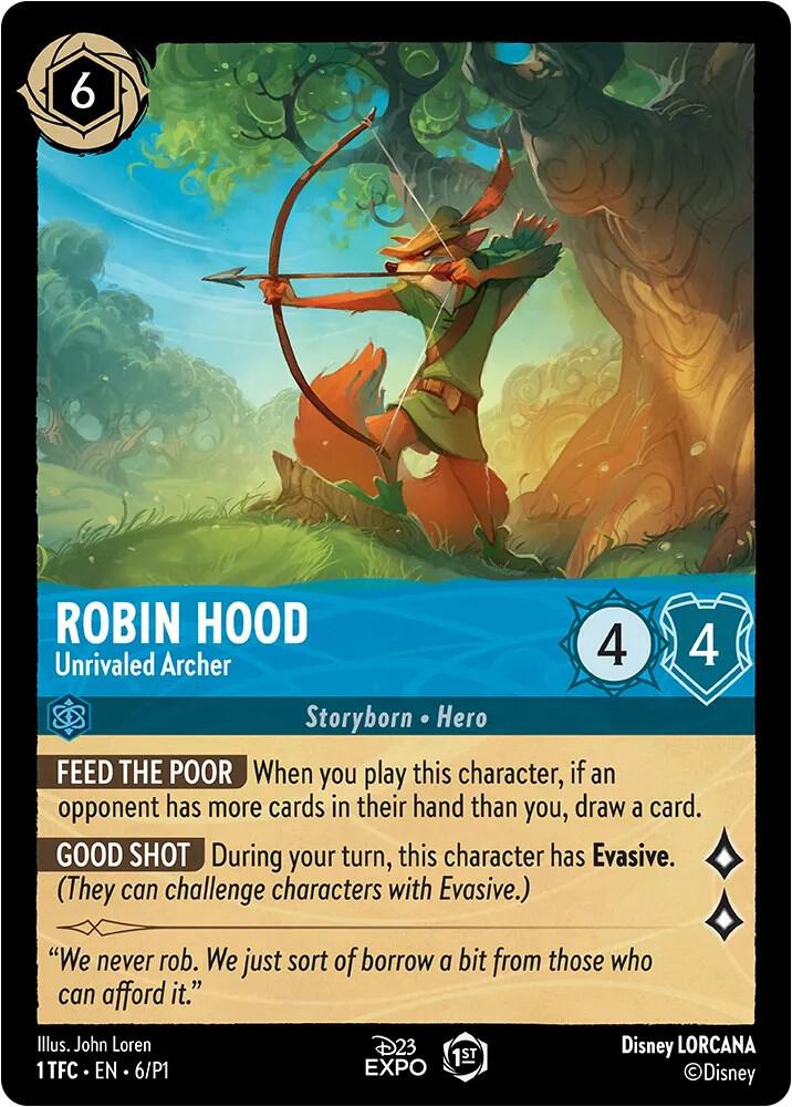 Robin Hood Unrivaled Archer (D23 Promos)  - Holofoil