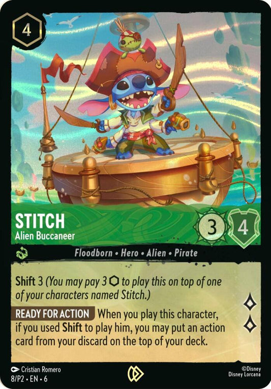 Stitch Alien Buccaneer Stitch Collectors Gift Set Promo (Disney Lorcana Promo Cards)  - Holofoil