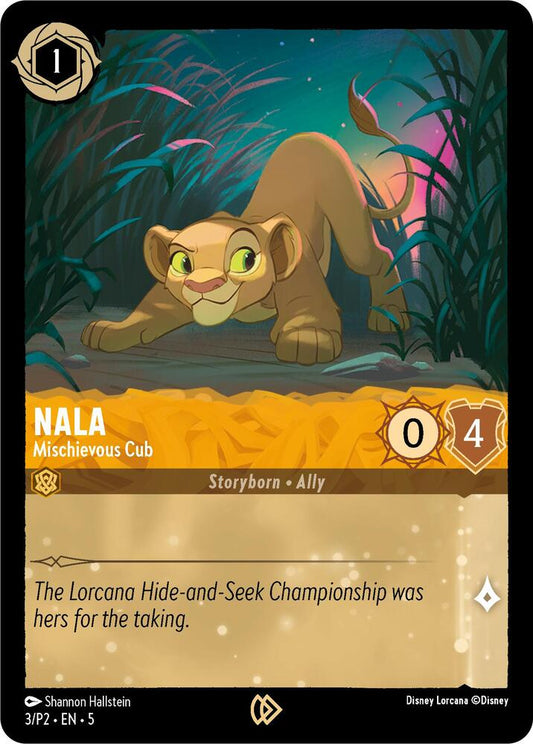 Nala Mischievous Cub (Disney Lorcana Promo Cards)  - Cold Foil