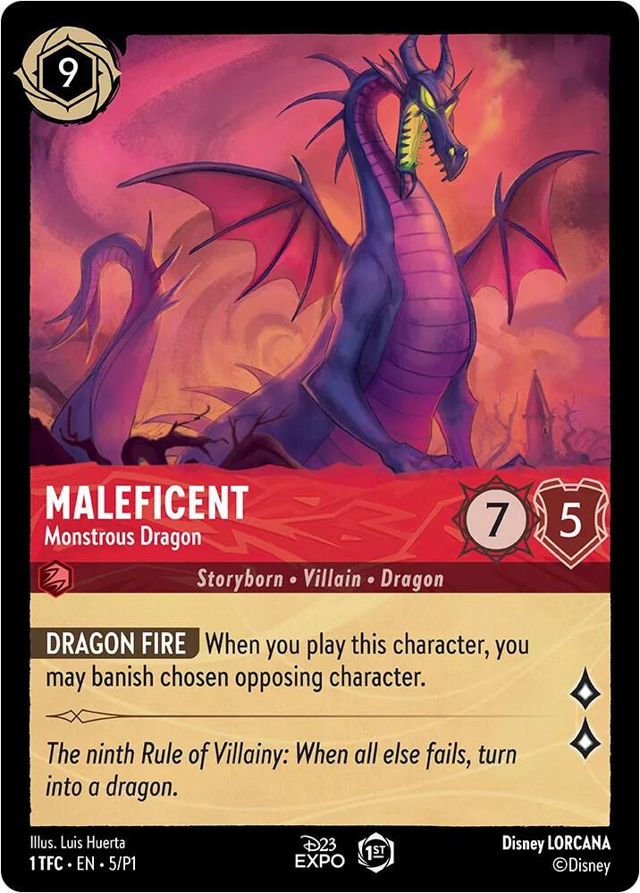 Maleficent Monstrous Dragon (D23 Promos)  - Holofoil